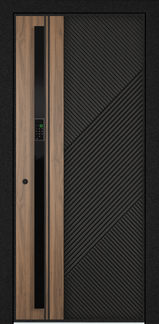 EXPERT PP, Панель MDF с ПВХ покрытием, SL6-M10, ПВХ Черная шагрень в Самаре